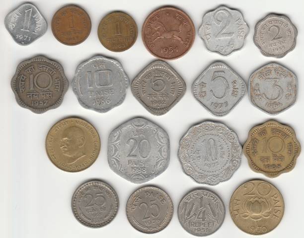 Sansuka 19 different Indian coins Modern Coin Collection