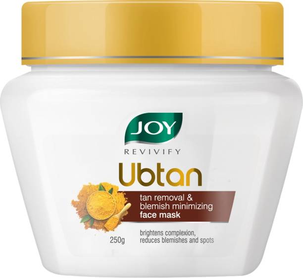 Joy Revivify Ubtan Face Mask Tan Removal & Blemish Minimising Mask With Saffron, Turmeric, Chickpea, Sandalwood & Almond Oil, Ubtan Face Pack Mask - No Parabens