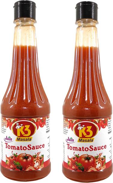 K3 Masala Jain Sauce With No Onion/Garlic Tomato Sauce/Catchup .(Pack of 2) Sauce