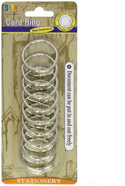 Kandle 10 pcs Binder Rings, 32mm Nickel Plated Metal Book Rings Loose Leaf Binder Rings Manual Ring Binder