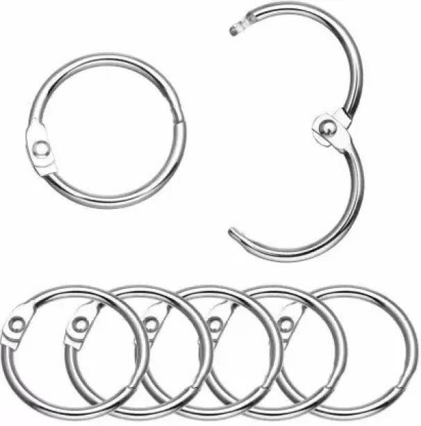 Kandle 10 Pcs Metal Binder Rings 25 MM Round Binding Rings Book Loose Leaf Rings Manual Ring Binder