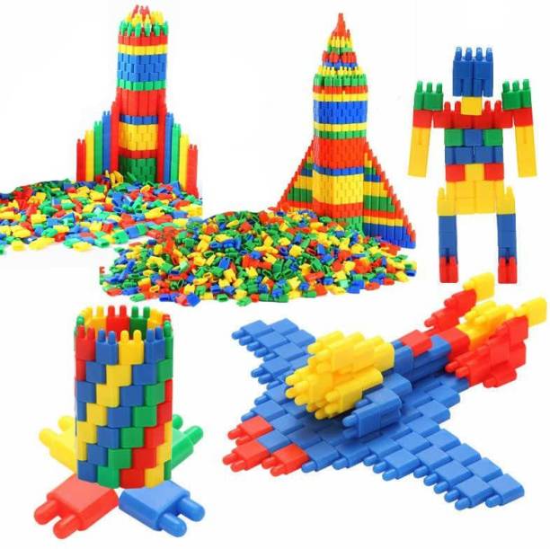 LODAN Colorful Bullet Blocks for Building Construction (Big Size Pack)