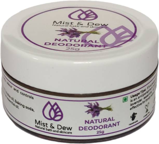 Mist And Dew Natural Deodorant Deodorant Cream  -  For Men & Women
