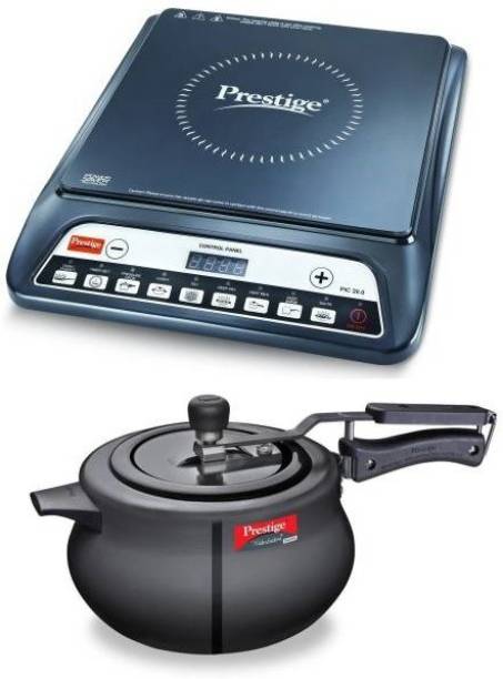 Prestige INDUCTION 1600 W AND HARD ANODISED 5 LITRE PRESSURE COOKER Induction Cooktop