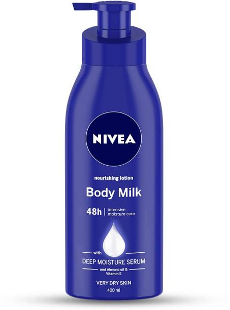 NIVEA Body Lotion for Very Dry Skin, Nourishing Body Milk with Almond Oil & Vitamin E For Men & Women 400 ml