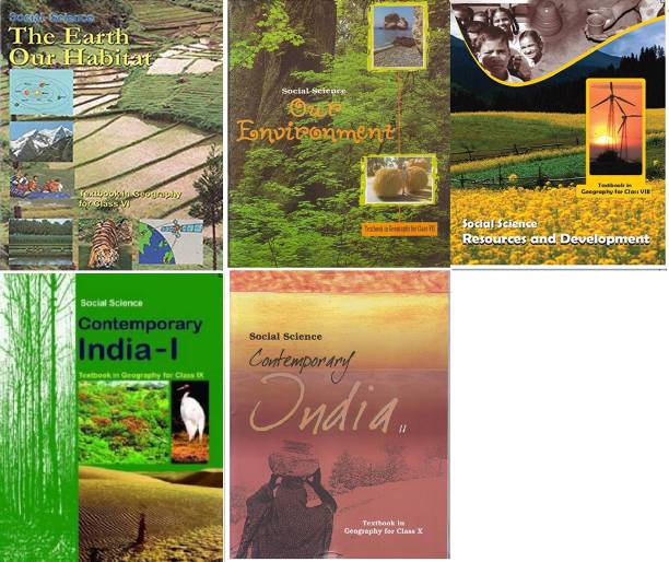 NCERT Geography Books Set Of Class -6 To 10 For UPSC Exams (English Medium) (Paperback Binding, NCERT)