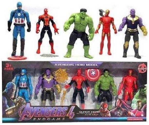 NAVRANGI Avengers Set Action Figure Toy For Kids