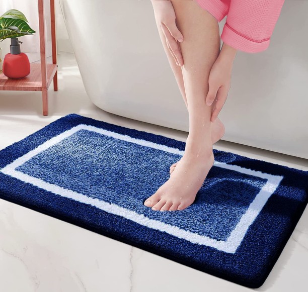 Dušial Round Bathroom Non-Slip Mat Shower Mat PVC Washable Shower Foot Pad for Kids Adults Elderly Bathroom 