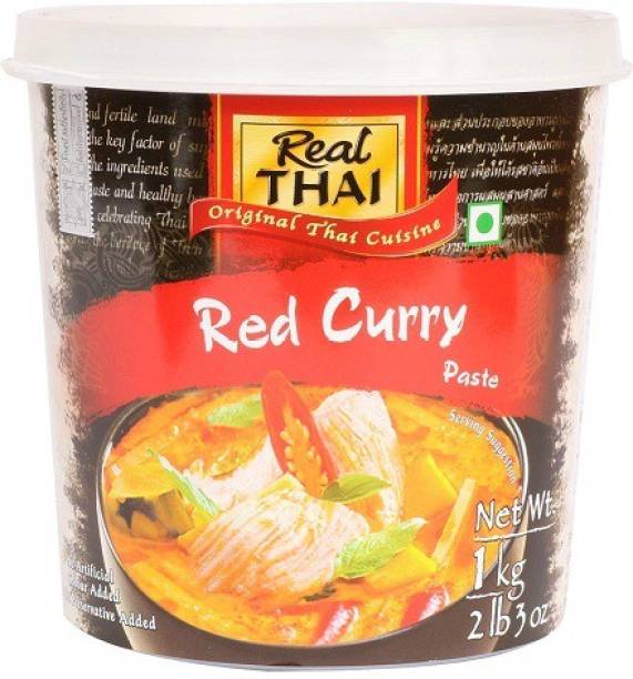 Real Thai Red Curry Paste 1kg(Pack of 1)Imported