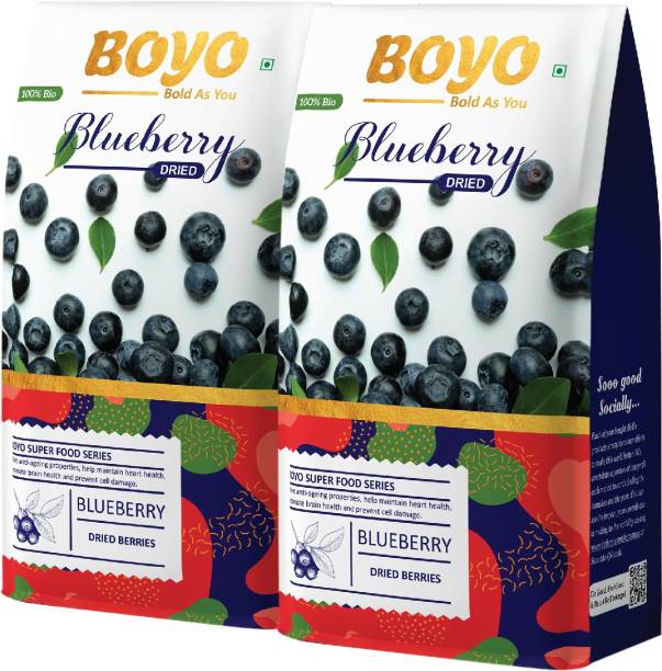 BOYO Dried Blueberry (Whole & Unsweetened) 300g (2*150g)