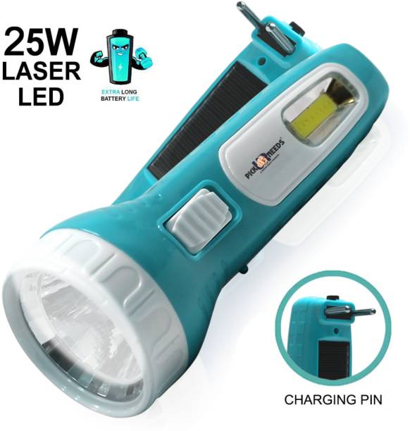 Make Ur Wish Home Emergency Mini Solar Rechargeable Two-Pin Plug LED Light 4 hrs Torch Emergency Light
