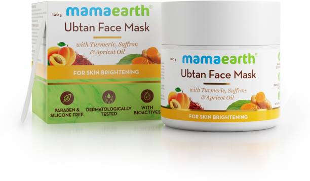 MamaEarth Ubtan Face Pack Mask with Saffron, Turmeric & Apricot Oil, 100 ml