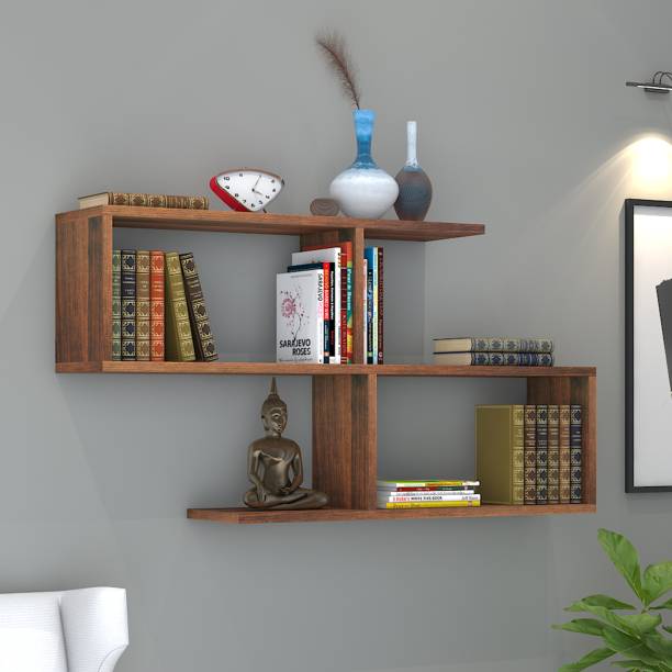 Hometown Engineered Wood Open Book Shelf