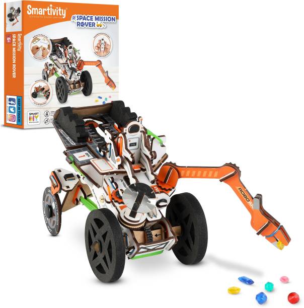 Smartivity Space Mission Rover STEM Educational DIY Fun Toys, Educational & Construction Based Activity Game for Kids 6 to 14, Gifts for Boys & Girls, Learn Science Engineering Project, Made in India