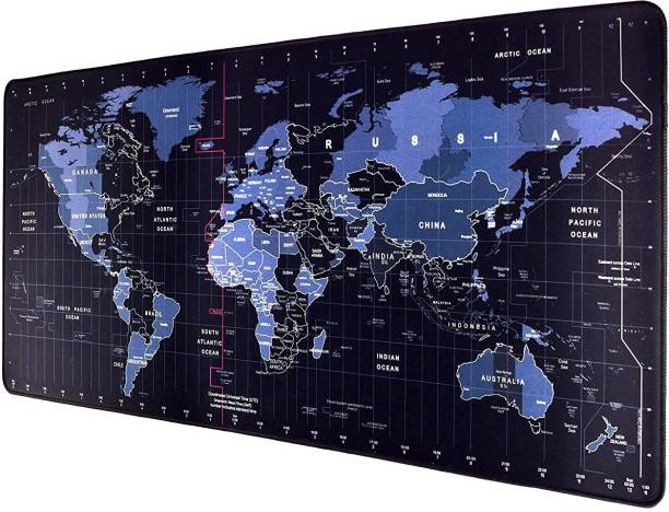 coolcold Large XXL World Map Design Gaming Mouse Pad with Nonslip Base (600 x 300 mm) Mousepad