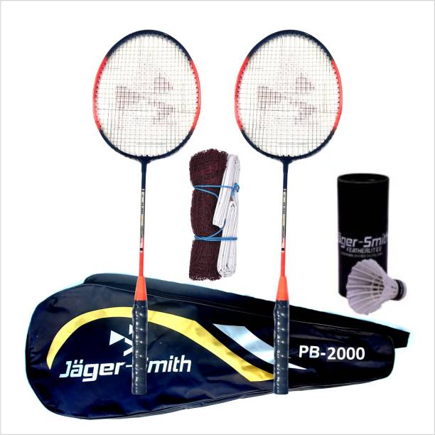 Jager-Smith PB-2000 Combo, JSBN-101 & Featherlite 2 Shuttle Badminton Kit