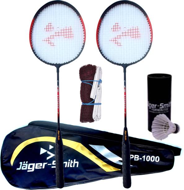 Jager-Smith PB-1000 Combo, JSBN-101 & Featherlite 2 Shuttle Badminton Kit
