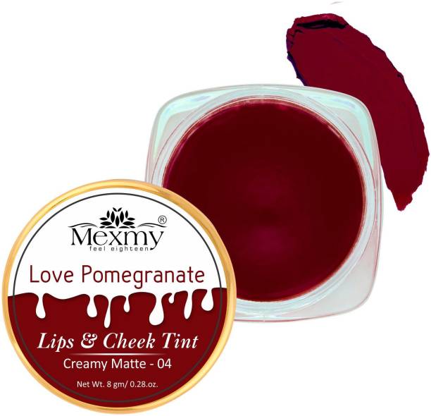 Mexmy 3 In 1 Lip, Eye&Cheek Pomegranate Tinty Blush For Deep Moisturizing/ Nourishing Pomegranate Lip Cheek Tint