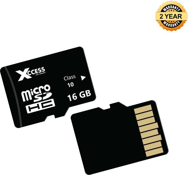 XCCESS Xcces 16GB Micro Sd Card Pack of 1 16 GB MicroSD Card Class 10 80 MB/s  Memory Card