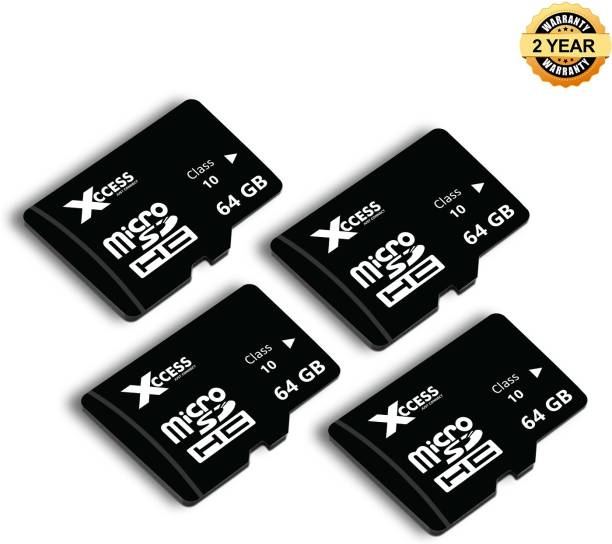 XCCESS Xcces 64GB Micro Sd Card Pack of 4 64 GB MicroSD...