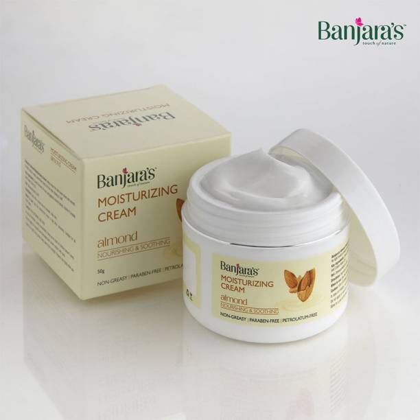 Banjara's Almond Moisturizing Cream|Rich in anti-oxidants|Reduces signs of ageing.
