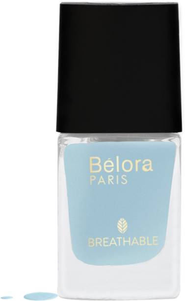Belora Paris Breathable Made Safe Longstay Nail Polish| Quick drying 1 Calm Blue Calm Blue