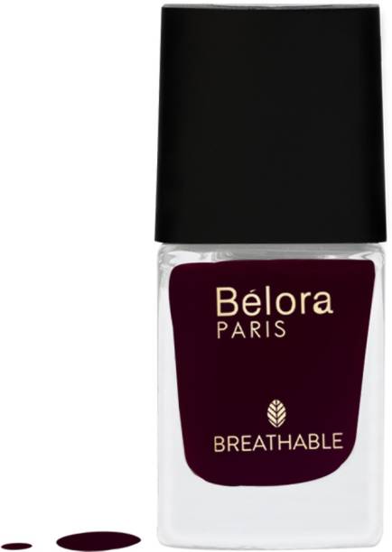 Belora Paris Breathable Made Safe Longstay Nail Polish| Quick drying 15 Mah'roon Mah'roon
