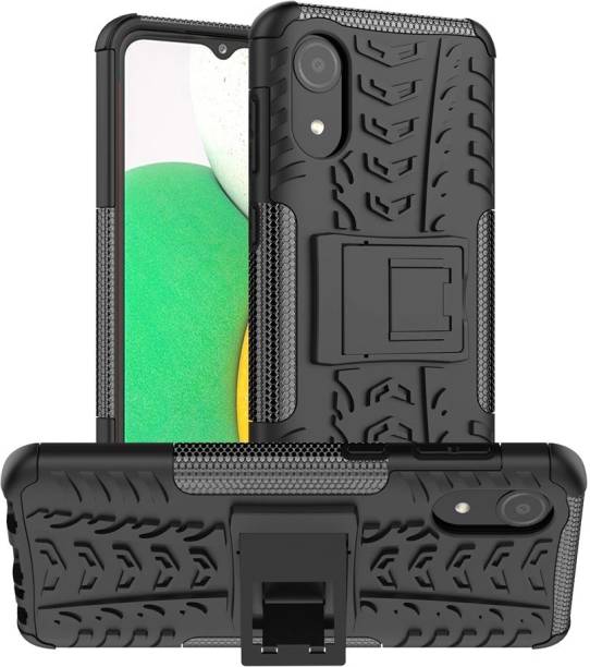 S-Softline Back Cover for SAMSUNG Galaxy A03 Core, Kickstand PC+TPU Shockproof Heavy Duty Case