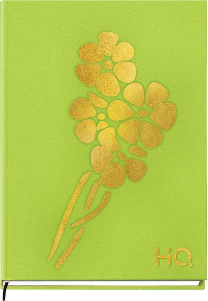 NAVNEET HQ Flora Pink Case Bound Note Book Journal A5 Notebook Single Line 192 Pages