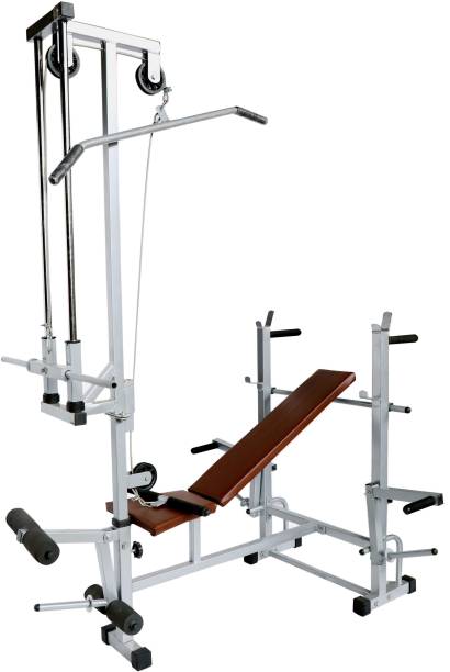 GymCrew 20 IN 1 GYM BENCH SILVER COLOUR Multipurpose Fitness Bench