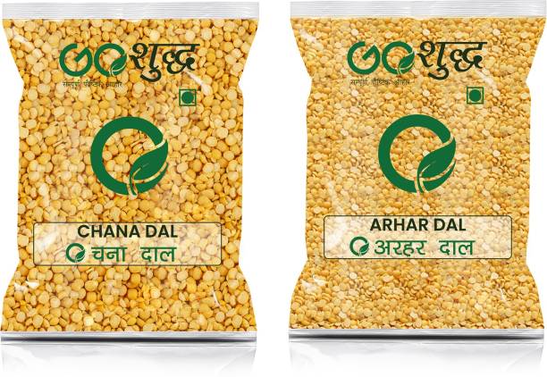 Goshudh Premium Quality Arhar And Chana Dal Combo (750 g each) Combo