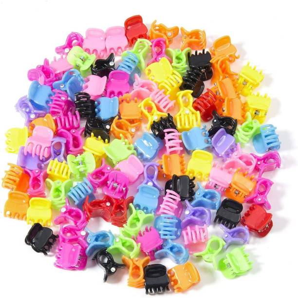 barakath Mini Hair Clips Plastic Hair Claws Pins Clamps for Toddlers, Girls and Women Hair Claw
