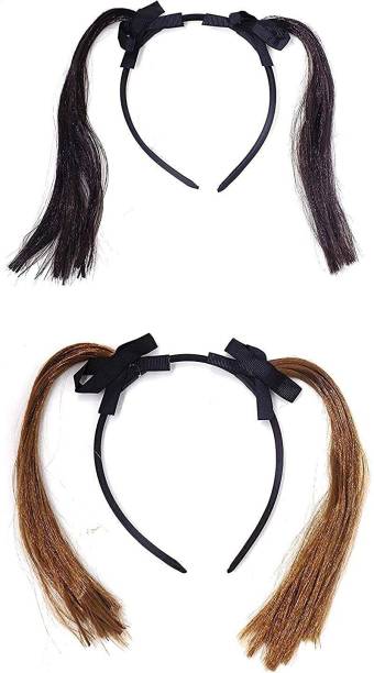 Kidzoo 2PC Hair Extension Headband For Long Short Stylish Hair Band For Party Props Hair Band