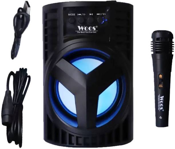 WOOS Ws-03 Speaker With Mic Super Bass Bluetooth Wireless&compatible for phones 5 W Bluetooth PA Speaker