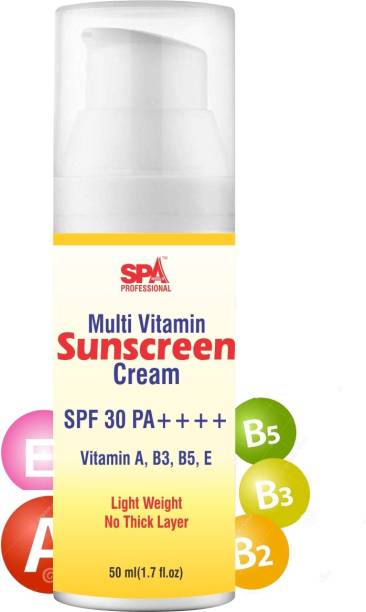 SPA Professionals Sunscreen (SPF 30) Cream-for Sun Protection - SPF 30 PA++++