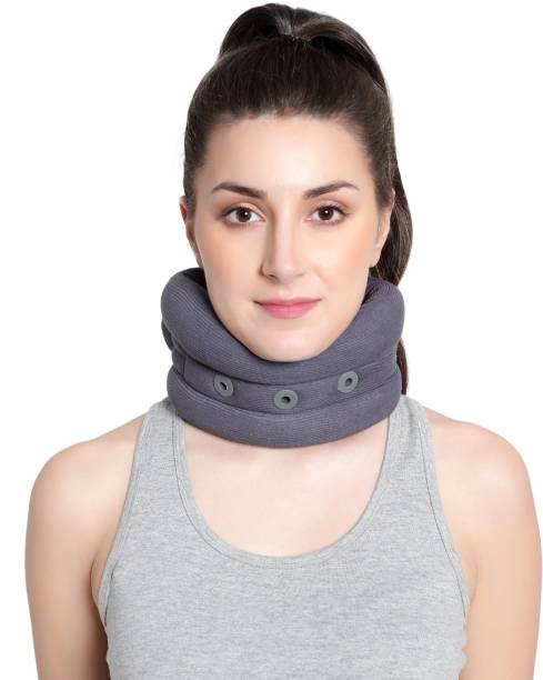 AASHI CARE Cervical Collar Soft Neck belt Neck Support-Grey-(Unisex) Neck Support