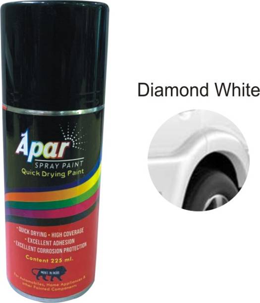 apar Touch Up Spray Paint MAHINDRA DIAMOND WHITE - 225ml, For Scorpio, Bolero, Xylo etc. Mahindra Diamond White For Scorpio, Bolero Spray Paint 225 ml