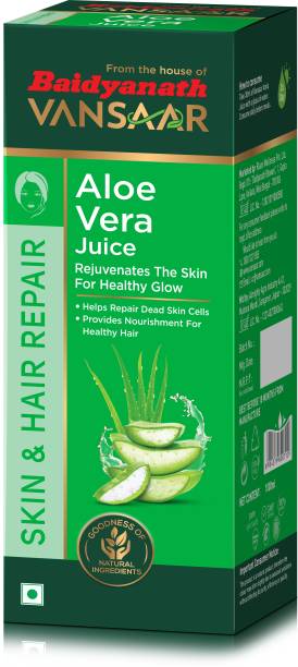 Vansaar Aloe Vera Juice | 1 litre (From the house of Baidyanath) | Skin and Hair repair