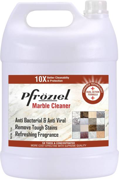 Pfroziel Marble & Granite Floor Cleaner / Shampoo (5L ) Remove tough stains. Organic Cleaner with refreshing flowerish fragrance