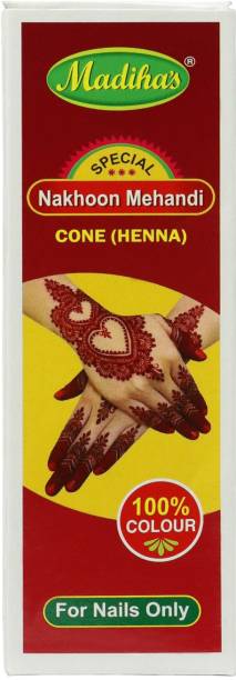MADIHA’S Henna Nails Cone Small (8gm each) Natural Mehendi