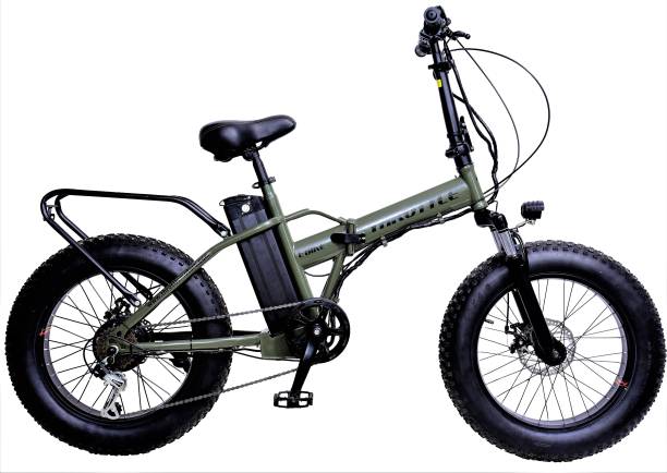 THROTTLE Folding Electric Cycle 20T7S CAMO GREEN 20 inches 7 Gear Lithium-ion (Li-ion) Electric Cycle