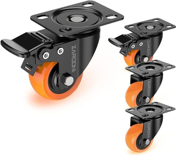 Zarooni Castor Wheels Pads Office wheels Moving Caster Trolley Pack of 4 pcs Set Swivel Furniture Caster
