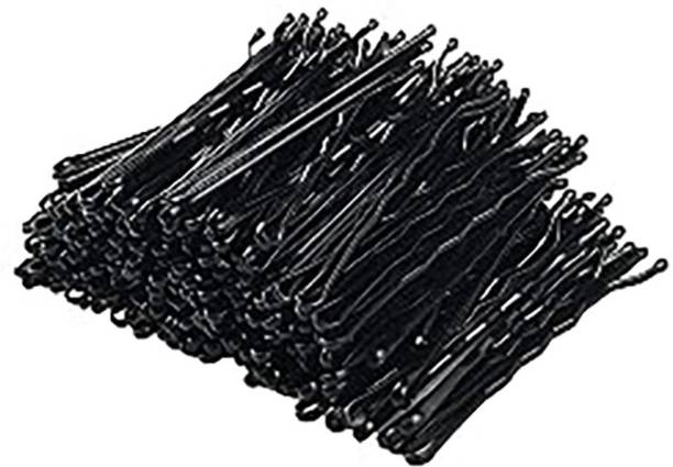 Myra Collection (Pack of 60) Black Metal Bobby pins for hair Hair Pins for women Hair Pin