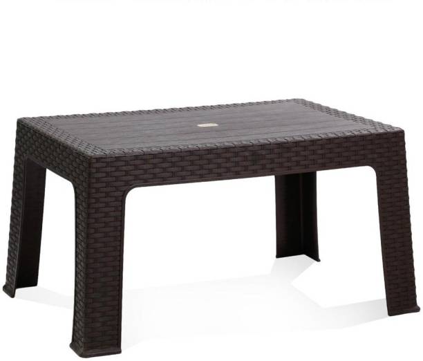 Anmol Moulded Furniture Fixed Centre Table With 1 Year Guarantee pack of 1 (Finish Color - Brown) Plastic Outdoor Table