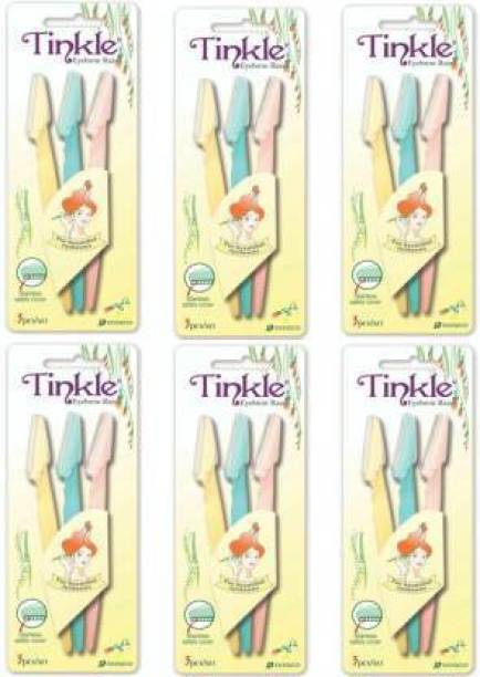Real Trust TINKLE Eyebrow Razor Pack of 18 (Pack of 6)