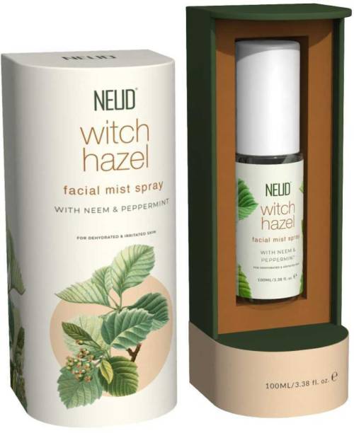 NEUD Witch Hazel Facial Mist Spray For Dehydrated, Irritated Skin -1 Pack (100ml) For Men & Women