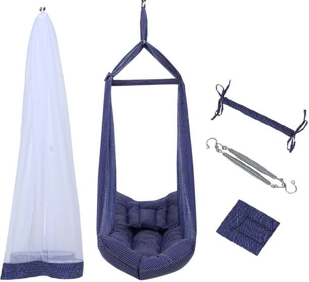 Soft & comfy Baby Swing Cradel With Mosquito , Pillow And Spring ( )