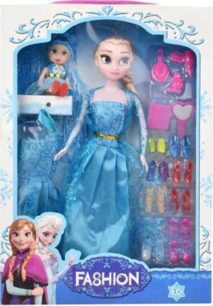 Boan Boan C Frozen Elsa & Little Baby Doll House with Dresses, Shoes & Accessories 002
