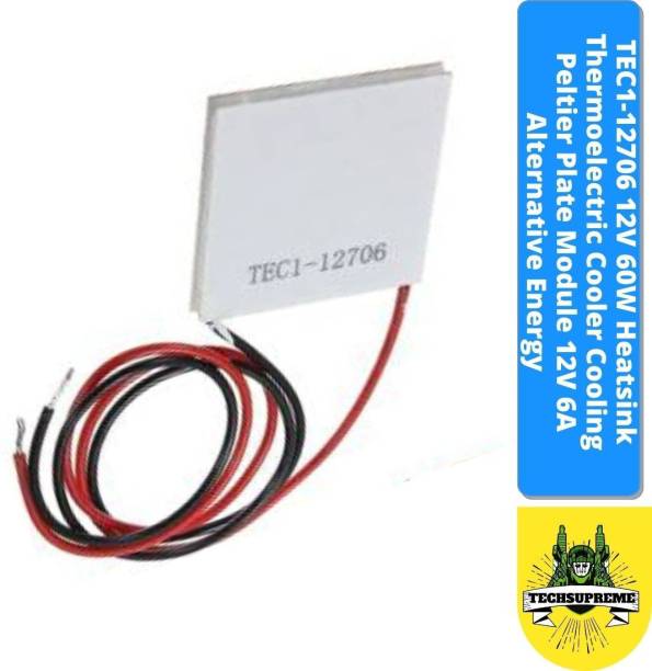 TechSupreme TEC1-12706 12V 60W Heatsink Thermoelectric Cooler Cooling Peltier Plate Module Temperature Sensor and Controller Electronic Hobby Kit