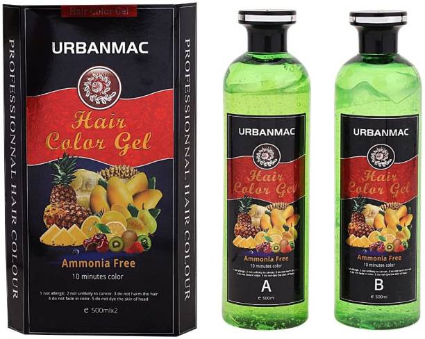 URBANMAC Fruit Vinegar Black Gel Color Pack of 1 , BLACK Price in India,  Full Specifications & Offers 